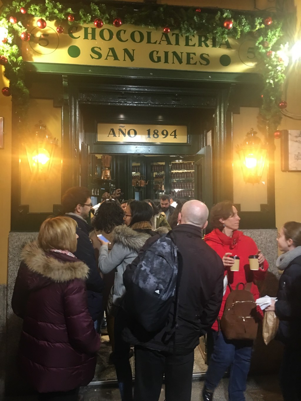 In line for lottery, churros, cod………